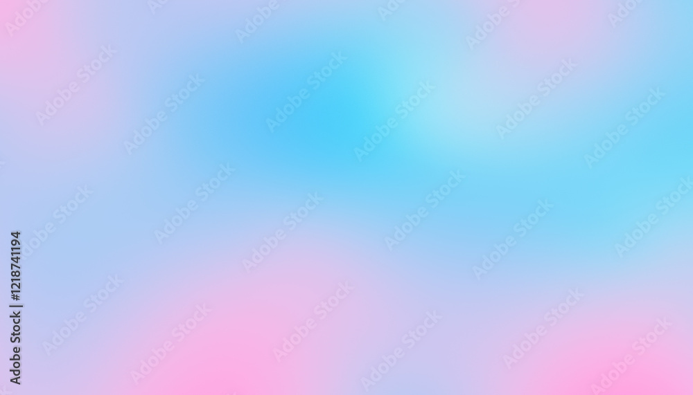 Poster Blur and light noise abstract gradient overlay background colors blue and pink noise texture