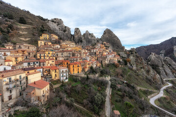 Fototapeta premium Castelmezzano and Dolomiti Lucane