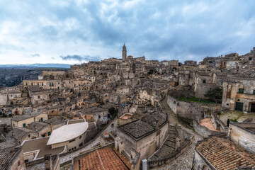 Naklejka premium Sassi Sunset Viewpoint Matera