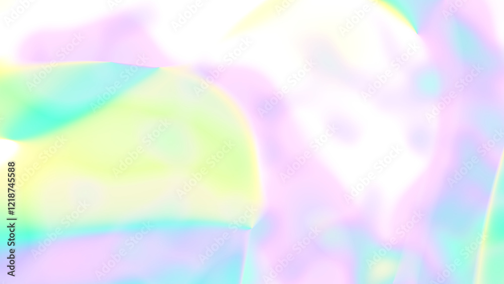 Aufkleber Colorful gradient shape blur. Blur Gradient Shape transparent PNG shape gradient Shining circle holographic blurred shape rainbow colors. Abstract design