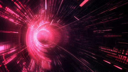 Obraz premium Abstract digital technology concept with futuristic computer networking and innovative connectivity background