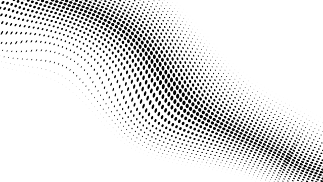 Wavy fractal texture background. Elegant black wavy line on Transparent png overlay background