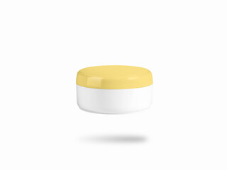 Side view of Cosmetic cream container mockup