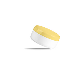 Product mockup, Plastic jar mockup, angle view