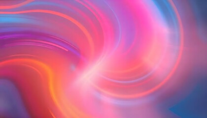 Obraz premium Abstract background with vibrant pink, blue, and orange curved lines and light