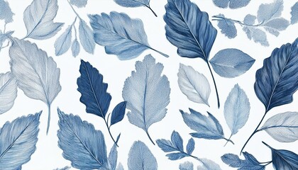seamless leaves pattern endless texture background , graph resource