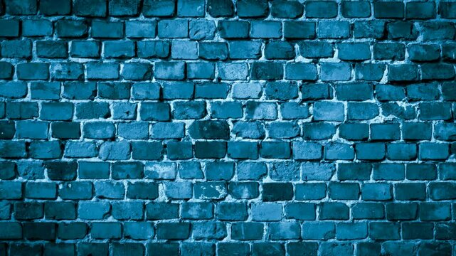 blue brick wall with a visible texture. background