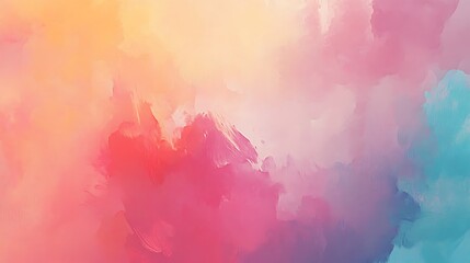 A vibrant abstract painting with pastel tones, bold strokes, and a textured oil paint feel, designed for art prints and creative wallpapers.