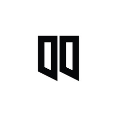 OO monogram logo design letter text name symbol monochrome logotype alphabet character simple logo