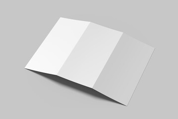 blank tri fold brochure template, flyer, brochure, invitation mockup