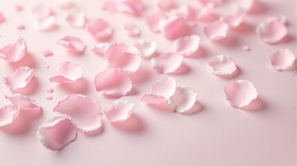 Fototapeta premium rose petals soft blurred neutral romantic background for wedding invitations