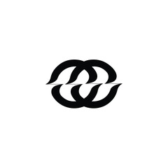 OO monogram logo design letter text name symbol monochrome logotype alphabet character simple logo