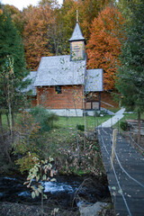 old mill in autumn