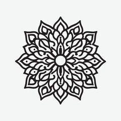 Arabic pattern mandala silhouette. Islamic geometric pattern Mandala