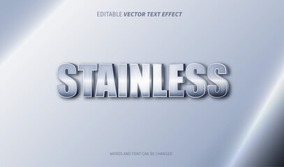 stainless editable text effect