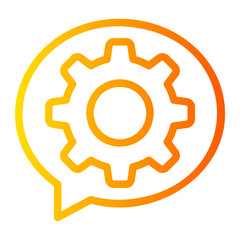gear gradient icon