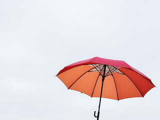 red umbrella on white background