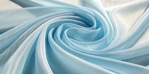 Abstract Swirling Blue Fabric Texture with Smooth and Flowing Patterns Wallpaper Background