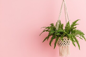 Hanging Fern Planter - Boho Style Decor