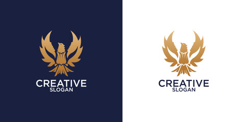 Eagle Bird Logo Vector Template. Business Logo Concept
