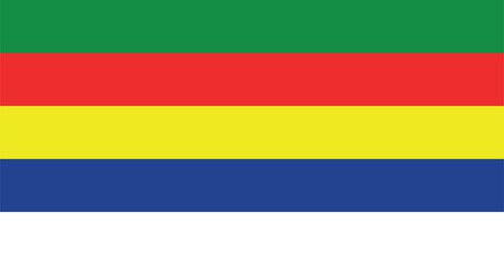 Naklejka premium Civil Rainbow Flag (LGBTQ) Of Jabal Ad Druze (1921 - 1936) High Quality Historic Illustration