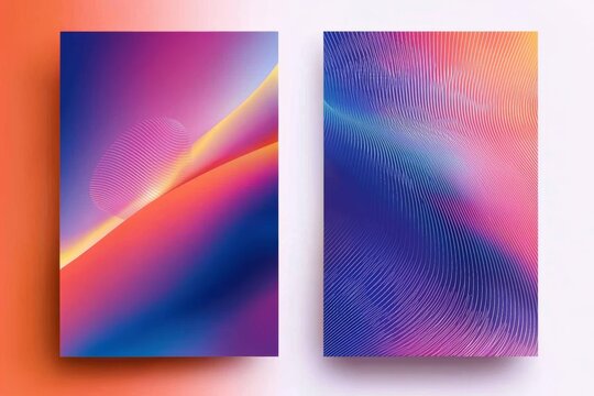 Modern business template featuring geometric and elegant design elements. 