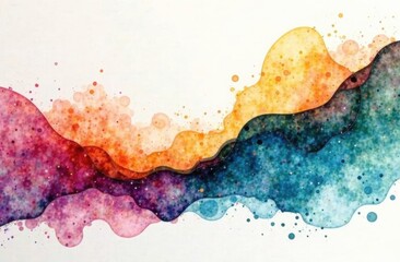 Obraz premium Autumn watercolor Japanese paper background
