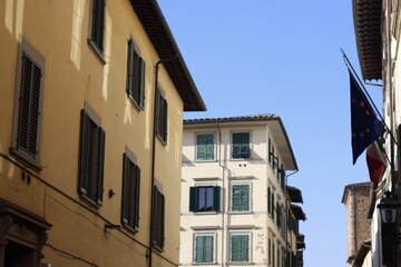Classic architecture in the old town of Florence, Italy