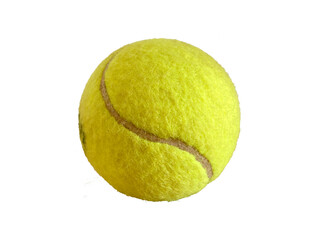 Pelota de tenis aislada. Fondo transparente