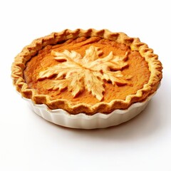 the AI Image Generator, Golden Brown Pie with Autumn