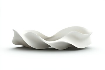 Modern sculptural vase featuring smooth curves and flowing design showcasing minimalist style and artistic expression
