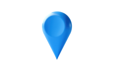the icon for the geolocation image is blue on a white background with space for text