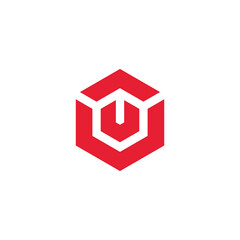 Abstract Hexagon Logo design vector template