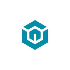 Abstract Hexagon Logo design vector template