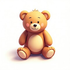 Fototapeta premium An isometric depiction of a teddy bear
