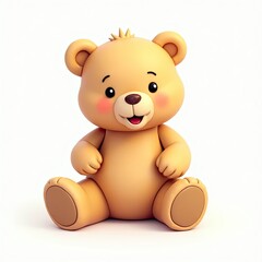 Obraz premium An isometric depiction of a teddy bear