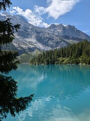 Oeschinensee Switzerland Alpine Lake View 2