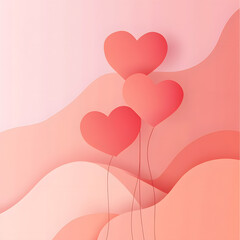 Happy valentine's day greeting cards with trendy gradients for brochures, advertising, and postcards. romantic event flyers for banners or social media posts.