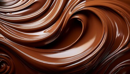 melted chocolate texture swirl generative ai