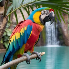 blue and yellow macaw