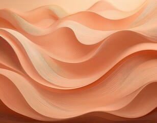 relaxing organic curves peach background or wallpaper