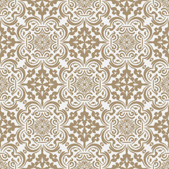 Vector damask seamless pattern with Ornamental Motifs. Vector design for Wallpaper, Fabric, Branding, Packaging, Invitations, Wedding, Home Decor Design