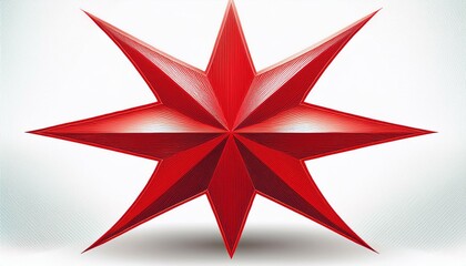 red star design isolated on white background white background