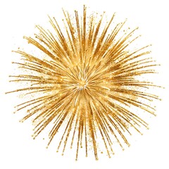 Obraz premium Golden Starburst with Radiant Shimmer for Celebratory Designs