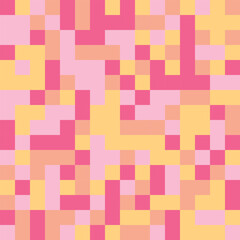 Vibrant Pixelated Pattern in Soft Pastel Colors