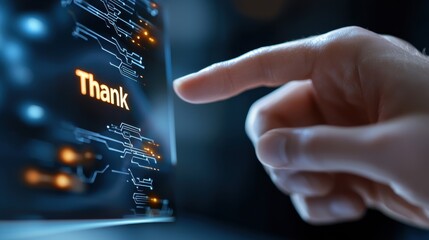 Neon vibes futuristic thank-you cards with urban graphic design