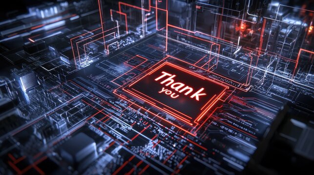 Thank-you card designs a digital art approach in tech environments - Powered by Adobe