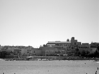 Italy, Puglia, Salento, Lecce: foreshortening of old Village of Otranto.