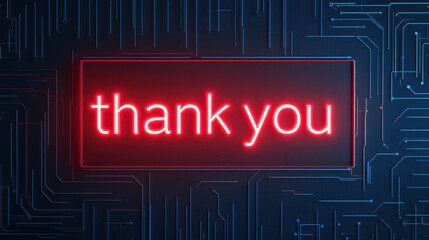 High-tech thank-you cards digital message design modern aesthetic