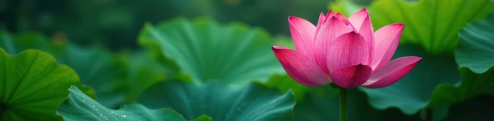 Dew-kissed lotus leaf, water droplets clinging, texture, leaf